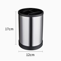 Organisateur de couverts moderne multifonction en acier inoxydable, support métallique pour cuillères, fourchettes et couteaux de cuisine