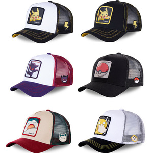 <span class=keywords><strong>Casquette</strong></span> de baseball unisexe en maille 6 panneaux 100 % coton, version haute qualité <span class=keywords><strong>Pikachu</strong></span>, style dessin animé, mode hip-hop, en gros, en stock - Product Image 2
