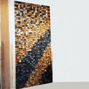 <span class=keywords><strong>Peinture</strong></span> de diamant en <span class=keywords><strong>bois</strong></span> véritable, décoration murale d'intérieur, artisanat, revêtement mural - Product Image 1