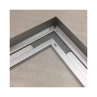 Scie de précision d'usinage CNC personnalisée en masse coupe cadre en aluminium à 45 degrés cadre de plafonnier en aluminium anodisé naturel