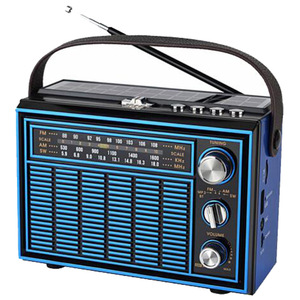 MLK-7939 Mô Hình Cũ Đài Phát Thanh Năng Lượng Mặt Trời Điện Xách Tay Sóng Ngắn Đài Phát Thanh <span class=keywords><strong>Receiver</strong></span> Với LED Ánh Sáng - Product Image 4
