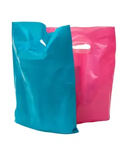 Die Cut Shopping Bags Packaging Plastic Bag Recyclable Handle Bags