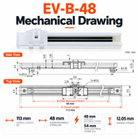 Capteur de déplacement linéaire EV-B-48 48 mm ±1% IP54 pour Novotechnik TLH/TL Gefran LT Sakae LP Variohm ELPM Penny+Giles SLS