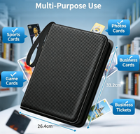 Classeur à fermeture éclair 9 compartiments en cuir PU premium, portable et écologique, pour cartes TCG – Idéal pour les collectionneurs