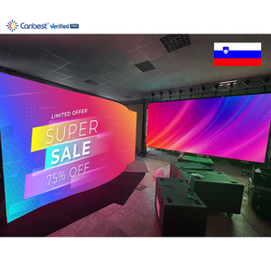 Canbest RH loạt p3.91 3.91 mét <span class=keywords><strong>60sqm</strong></span> triển lãm thương mại cong cho thuê <span class=keywords><strong>LED</strong></span> <span class=keywords><strong>Video</strong></span> tường Màn hình hiển thị trong Slovenia - Product Image 1