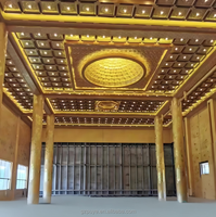 Faux Plafond de Luxe Décoration de Temple Panneau Décoratif en Aluminium Carreaux de Plafond en Aluminium