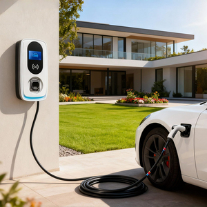 Nuevo Cargador <span class=keywords><strong>de</strong></span> Pared para Vehículos Eléctricos, Tipo 2, GBT, CHAdeMO, 32 Amp, 7kW, 11kW, 22kW, <span class=keywords><strong>Punto</strong></span> <span class=keywords><strong>de</strong></span> <span class=keywords><strong>Carga</strong></span> Rápida para Vehículos Eléctricos - Product Image 3