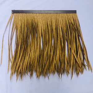 Diseño tradicional PVC PE Fuego y paja-Testado Techo de paja artificial Techo de <span class=keywords><strong>Palma</strong></span> artificial Testado de paja artificial - Product Image 3