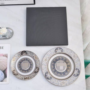 Hot <b>Sale</b> European Medusa Bone China Dinner Tray Vintage Luxury Steak Plates Party Holiday Celebration Decorative Plate - Product Image 2