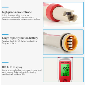 TDS/EC/PH mètre salinité température mètre avec rétro-éclairage numérique moniteur de qualité de l'eau testeur pour Aquarium - Product Image 5