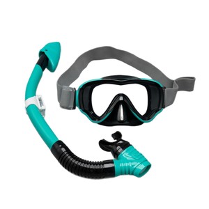 Ensemble de masques de plongée pour enfants, avec tube respiratoire à embout sec, lunettes de plongée en silicone pour la plage, anti-buée, réglables - Product Image 1