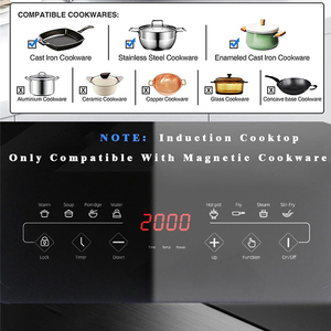 Cocina infrarroja de un solo quemador portátil de 2000W 2200W para barbacoa doméstica con <span class=keywords><strong>enchufe</strong></span> - Product Image 4