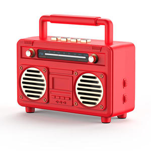 <span class=keywords><strong>BT21</strong></span> Nieuwe Retro Draadloze Speakers Draagbare TF-kaart Subwoofer Buiten Bluetooth Speaker Houtnerf Stereo Surround Sound - Product Image 4