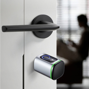 Pilihan Panjang yang Dapat Diubah dengan Mudah Tuya untuk Penjualan Langsung Pabrik Kartu Kunci RFID Aplikasi Sidik Jari Silinder Pintar Kayu Cloud - Product Image 4