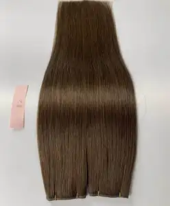 Farbe Nr. 2 dunkelbraun unsichtbares Genius-Haar-Schuss 100 Gramm/Packung Luxus europäisches jungfräuliches menschliches Haar