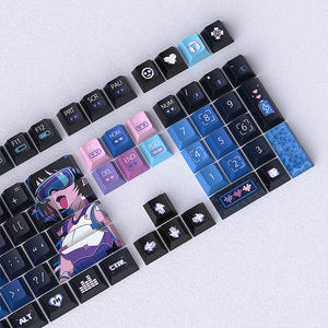 Teclas <span class=keywords><strong>Cyberpunk</strong></span> Azules al por Mayor, Sublimación Térmica, Perfil Cherry, 132 Teclas - Product Image 4
