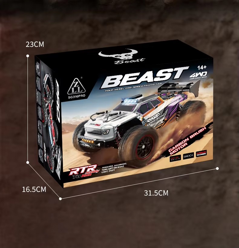 SG216PRO ZLL RC 4WD BEAST 高速　ラジコン　70km/h ZLL Beast SG216MAX 1/16 Scale 4WD RC Drift Car with Brushless