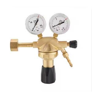Régulateur de pression en laiton G5/8F pour azote/oxygène/argon, manomètre 200 bars pour la réduction de la pression, environnements industriels et de laboratoire - Product Image 1
