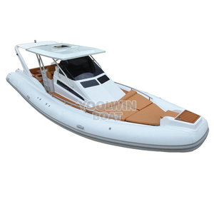 <span class=keywords><strong>Bateau</strong></span> semi-rigide <span class=keywords><strong>gonflable</strong></span> (RIB) de 9,6 m pour 20 personnes, à grande vitesse, certifié CE, en Hypalon PVC et fibre de verre, avec cabine de lavage des mains, pour la dérive - Product Image 2