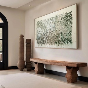 Pintura Acrílica Texturizada Abstracta de Vientos Susurrantes, Cuadro Enmarcado Impasto sobre Lienzo, Arte de Pared Pintado a Mano para Sala de Estar y Hogar - Product Image 3