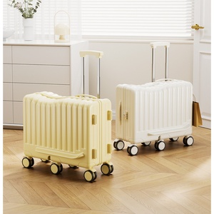 Wholesale 18-inch Kids Ride-On <b>Suitcase</b> Custom Logo Cartoon Design Spinner Caster Carry-On Trolley Luggage for Children - Product Image 2