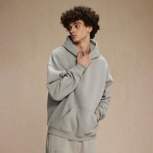 Sudaderas Vintage Premium para hombre, logotipo bordado personalizado, buena calidad, manta de poliéster, de gran tamaño Sudadera con capucha, tejido OEM/ODM - Product Image 1