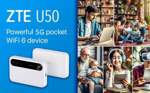 Router Wi-Fi Móvil ZTE U50 5G WiFi6 de Doble Banda, Banda Global SA/NSA, 4500mAh, Router Wi-Fi 5G Portátil de Bolsillo - Product Image 5