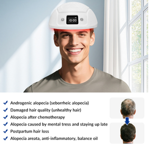 Casco de Terapia Capilar <span class=keywords><strong>con</strong></span> Luz Roja de Baja Intensidad para el Crecimiento del Cabello, el Mejor Casco Láser para el Crecimiento del Cabello <span class=keywords><strong>con</strong></span> 650nm y 448 Diodos - Product Image 3