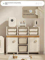Armoire de rangement pour bébé Vsuch, grande, anti-basculement, avec tiroir et porte fermée, pour jouets, vêtements, chambre d'enfant, maison