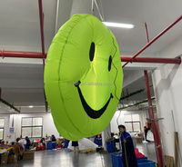 Ballon publicitaire gonflable personnalisé, visage souriant, gonflable pour décoration suspendue