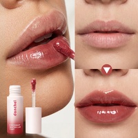 DANCHEL Teinte à lèvres hydratante effet gloss à l'eau de coco 5 teintes, longue tenue, résistante aux baisers