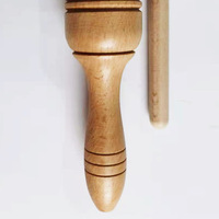 Instruments de percussion pour enfants Tube à son unique en bois de hêtre Grenouille Croak Grattoir Clapets