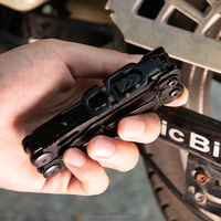 Navajas Multifonction - Couteau pliant EDC noir - Pince à lame - Outil multifonction robuste avec clip pour réparation en extérieur, camping, randonnée