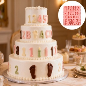Silicone Chocolate Molds Numbers Letters Baking Cake Decorations Baby Shower DIY Candy Mold - Product Image 1