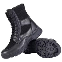Bottes tactiques mi-hautes pour hommes, respirantes, d'entraînement, avec fermeture éclair, antidérapantes, embout renforcé, pointures 38-48