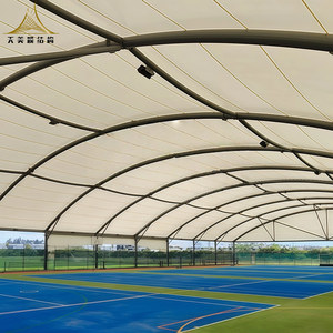 2024 thiết kế mới bền PTFE pvdf xe bãi đậu xe Tán lều Cấu trúc thép độ bền kéo cấu trúc màng cho mái sân vận động - Product Image 3