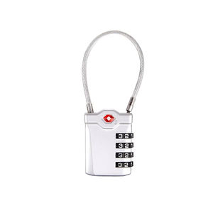 Luggage Lock <b>Suitcase</b> Airplane Travel Zinc Alloy 4Dial Combination <b>Padlock</b> Approved Lightweight Secure Portable - Product Image 3