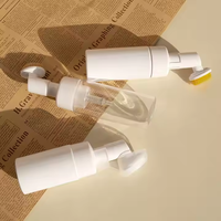 Botol pompa busa 50ml-200ml dengan sikat nilon plastik PP penyemprot jenis segel kemasan untuk membersihkan sepatu dan jaket bawah.