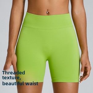 Pantaloncini da Fitness a tre punti a vita alta europei americani <span class=keywords><strong>pantaloni</strong></span> sportivi <span class=keywords><strong>attillati</strong></span> da Yoga - Product Image 3