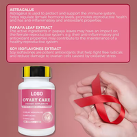 Aeglewell OEM Santé Ovarienne Soin des Ovaires Extrait d'Isoflavones de Soja Gélules Soin des Ovaires