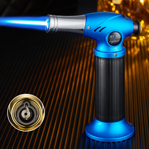 Pistol semprot logam Modern pemantik api BBQ api biru obor las Gas butana pemantik cerutu untuk luar ruangan untuk rokok untuk hadiah - Product Image 2