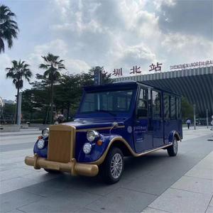 Usine Vente Parc D'attractions Installations 9-11 Capacité Moteur Électrique <span class=keywords><strong>Bus</strong></span> Touristique Électrique Voiture Vintage pour Amusement Ride - Product Image 4