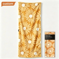 Custom Personalized Daisy Beach Towel With Logo Custom Print Fast Shipping Summer Large Beach Towel or Beach Chair Cover Towel
