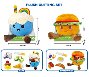 Nuevo Set de Juguetes de Comida de Peluche Suave para Niños Pequeños, Juego Educativo Montessori de Cocina de Simulación con Sonido de Campana, Regalo - Product Image 1