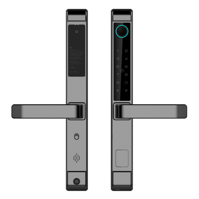 Aluminum Door Smart Lock with Memory Card Waterproof Tuya WiFi Digital Lock for Steel/Aluminum Doors