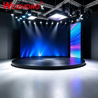 Plateforme de scène rotative robuste avec transmission par engrenages pour théâtre, concert et spectacle sur scène