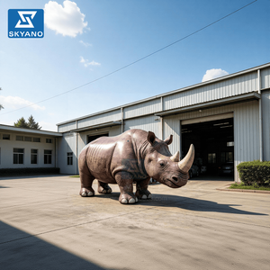 Sculpture géante gonflable de <span class=keywords><strong>rhinocéros</strong></span>, modèle d'art gonflable de <span class=keywords><strong>rhinocéros</strong></span> utilisé pour la décoration dans les activités des zoos - Product Image 3