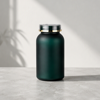 Offre Spéciale – Bouteille vide en plastique PET dépoli avec bouchon à vis pour capsules de médicaments et vitamines, 80ml, 120ml, 150ml, 250ml