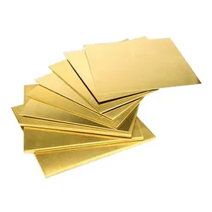 Hot Selling Large Stock Prompt Goods Customized 0.3-60mm C27400 CuZn35 H62 Brass Plate Sheets Copper Plate