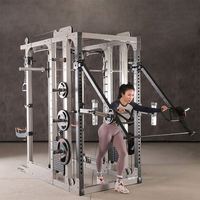 Gym Multi Rack Équipement de La Maison Crossover Fonctionnelle Puissance 3D Avec Câble Squat Fitness Formateur Multifonction Smith Machine 1